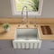 Alfi Brand 24" Biscuit Reversible Smooth / Fluted Sgl Bowl Fireclay Farm Sink AB2418HS-B - alternate 5